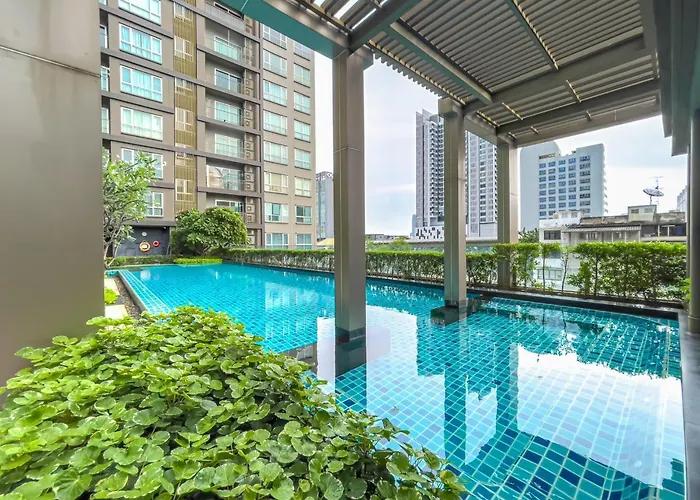 Elegant Near Iconsiam L High-speed Wifi L Bts Wongwian Yai Apartment Bangkok