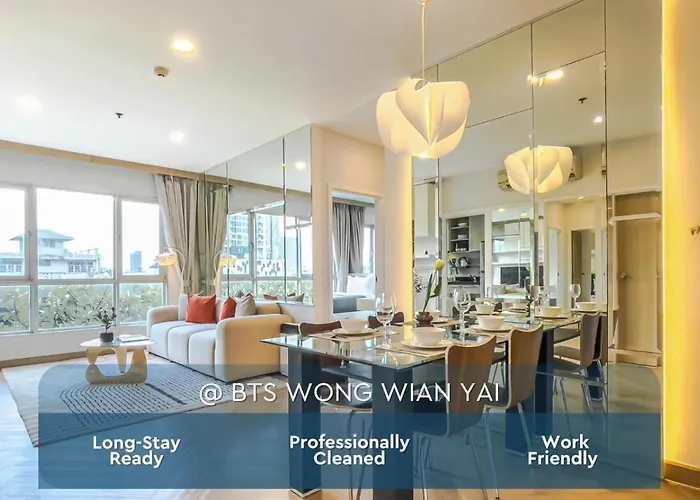 Elegant Near Iconsiam L High-speed Wifi L Bts Wongwian Yai Bangkok
